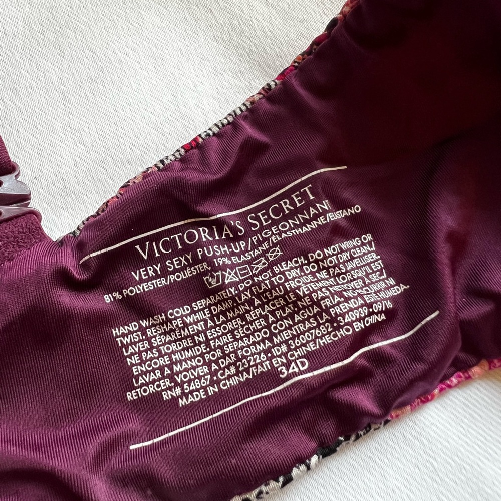 Victoria's Secret Deep Red Lingerie